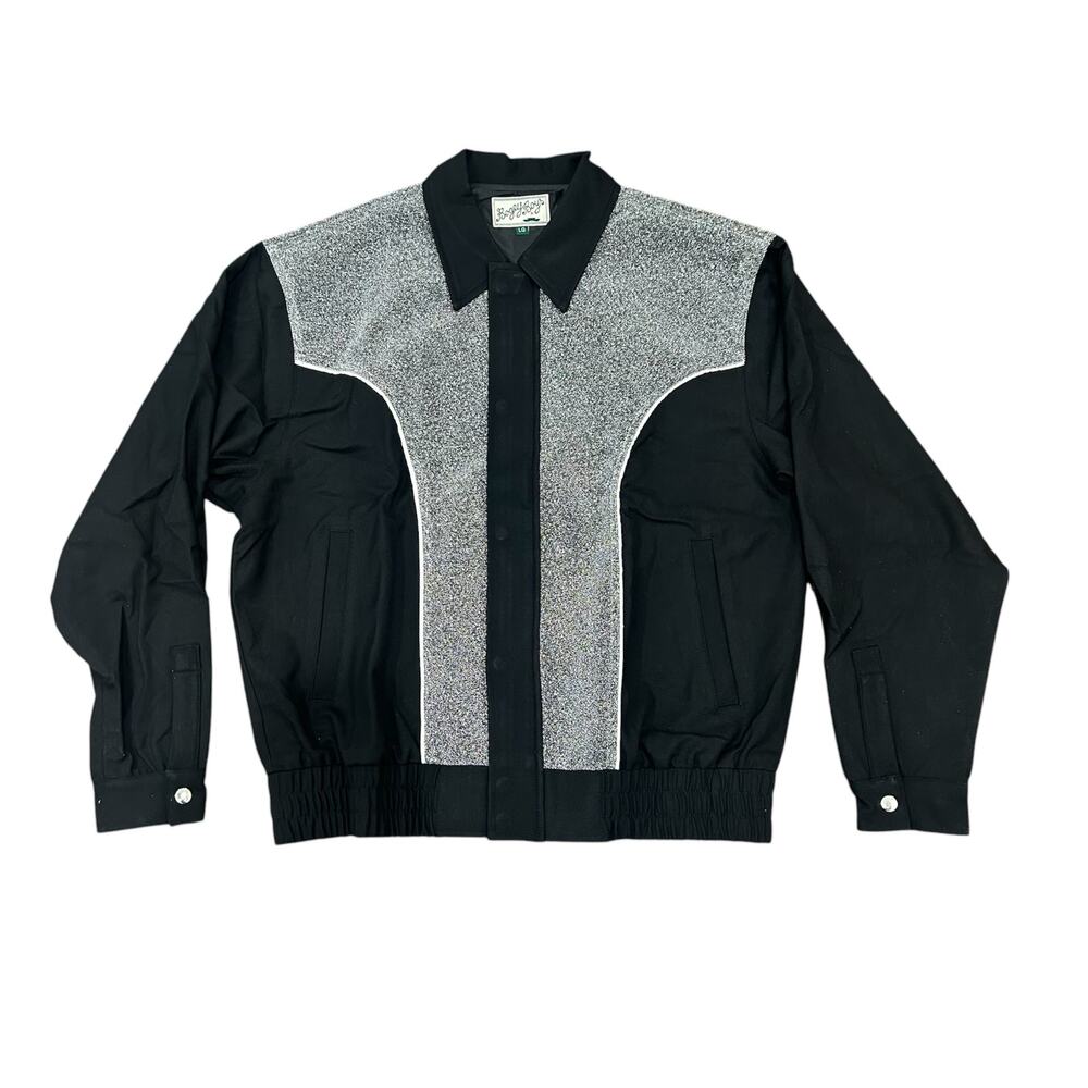 NEW Bogey Boys Macklemore Men's Glitter Jacket Black Size L